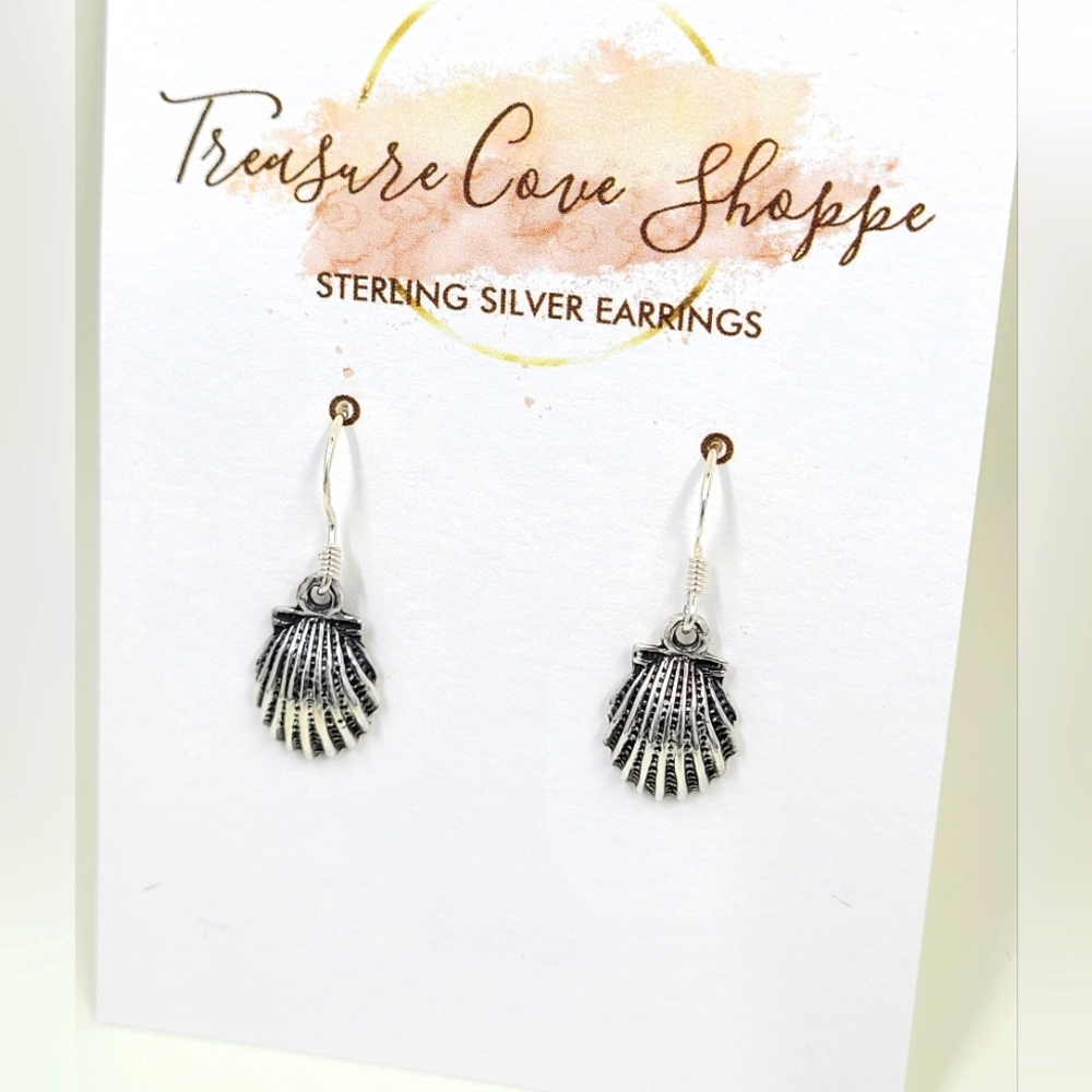 Sterling Silver Coastal Shell Earrings